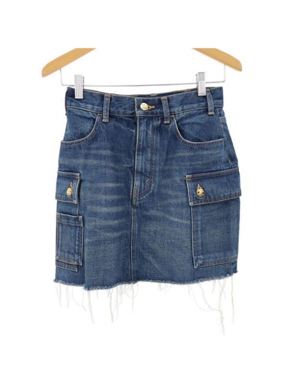 Celine Denim Skirt Blue